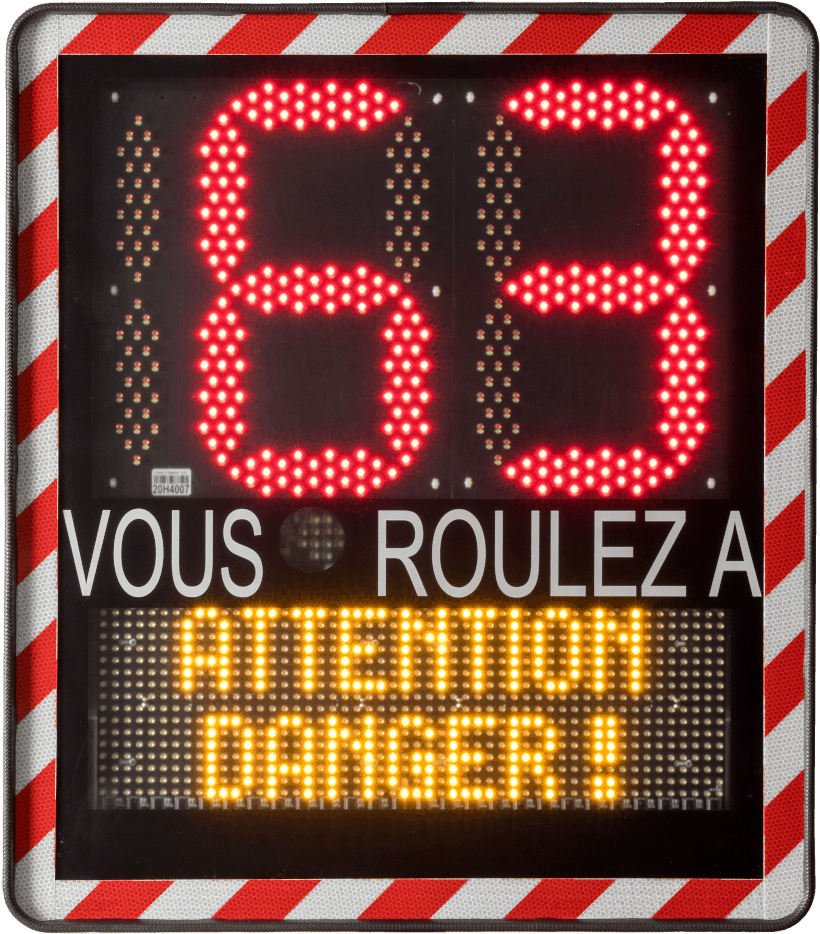Panneau pédagogique vitesse