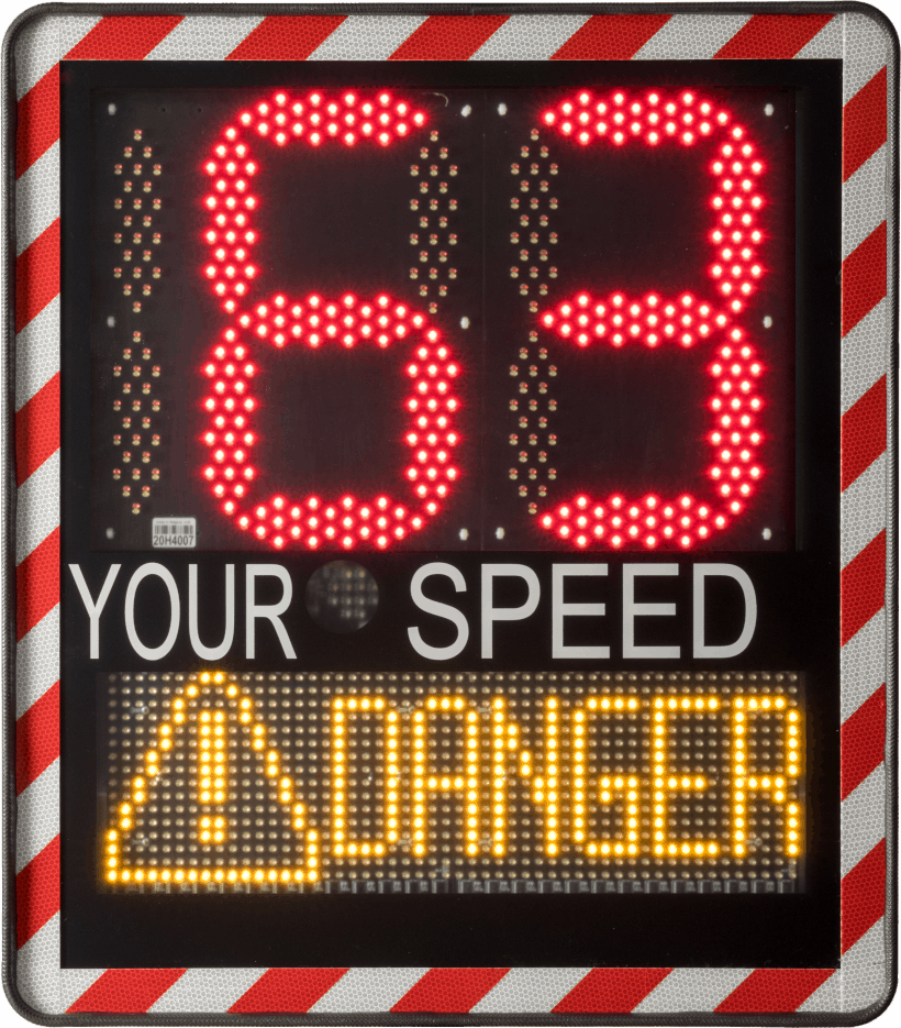 Digital speed sign